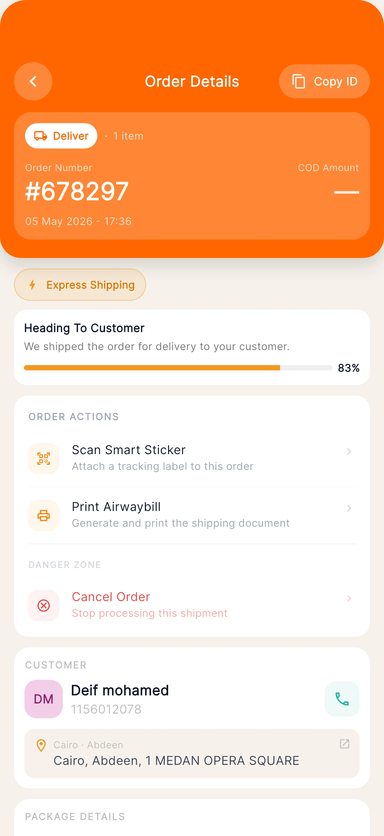 Order Details