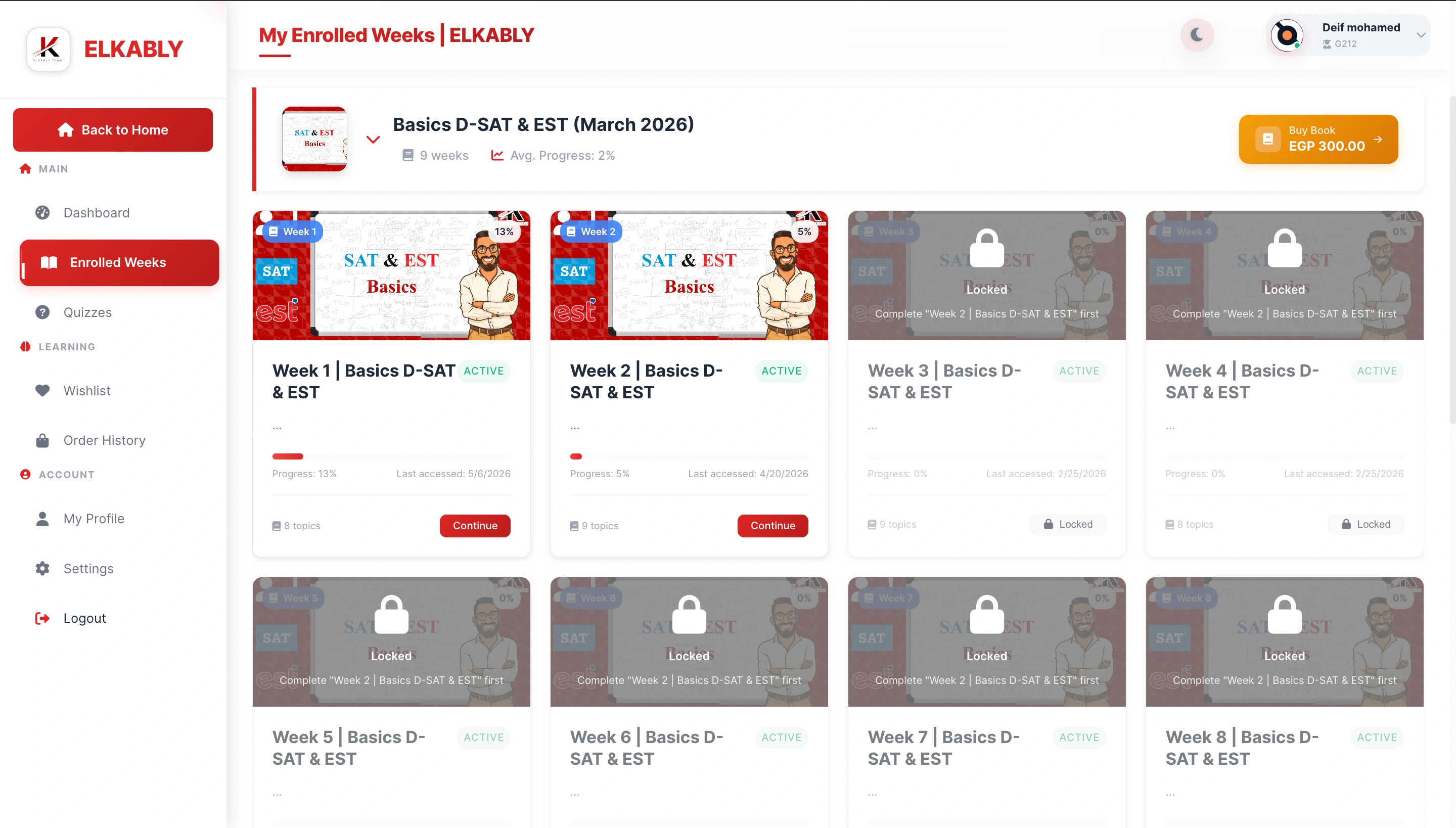Elkably Education Platform screen 4