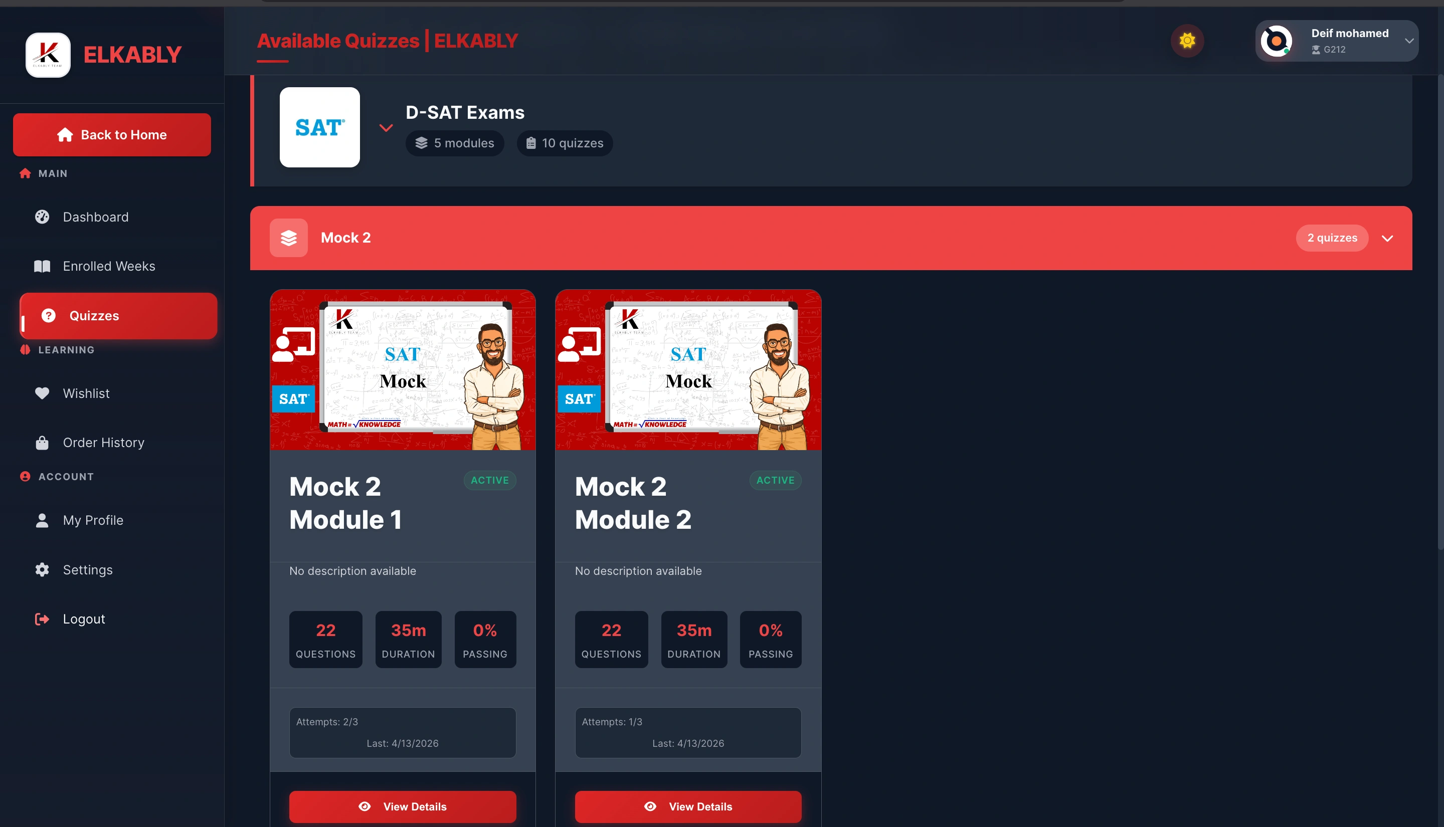 Elkably Education Platform screen 7